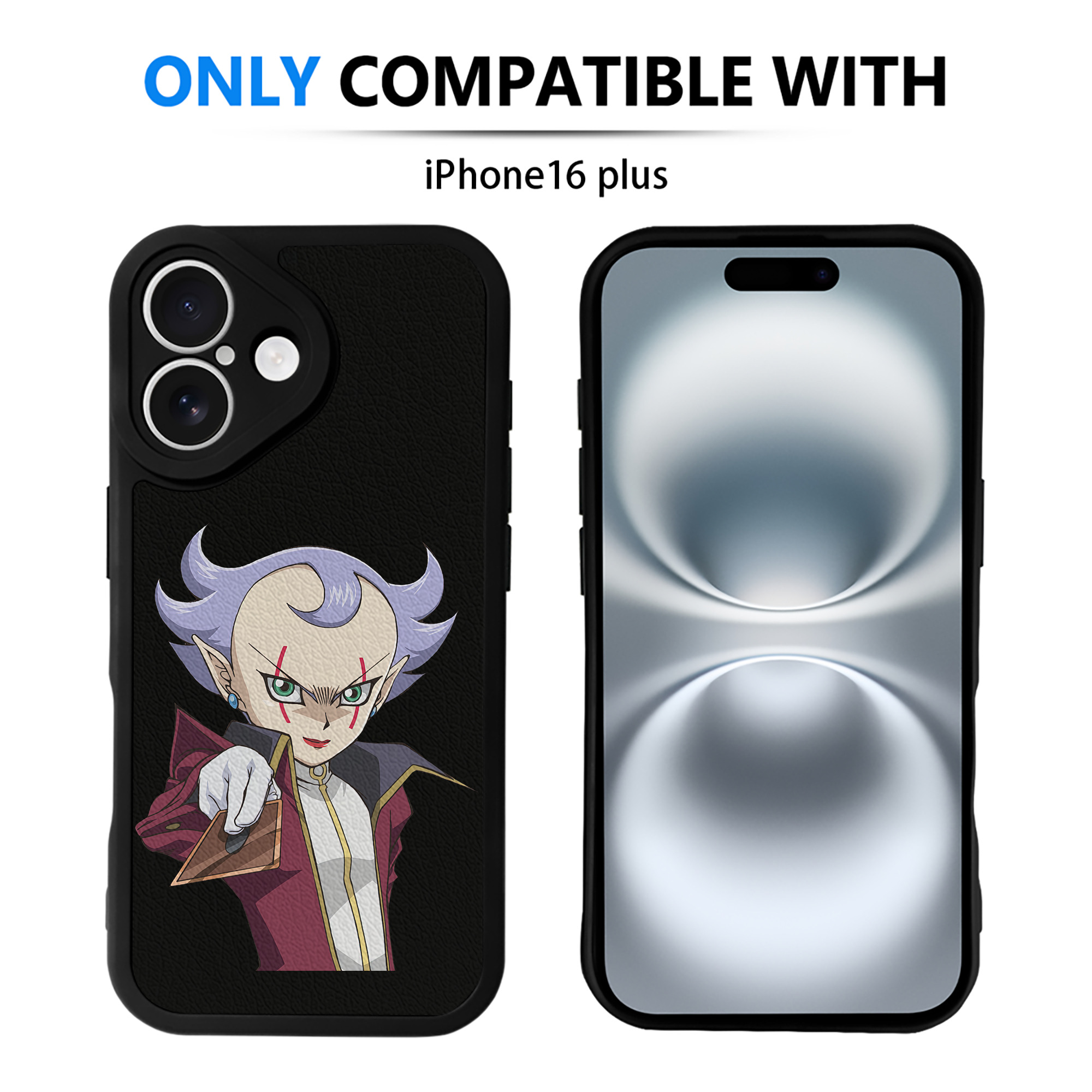 遊☆戯☆王 Yu-Gi-Oh! 【iPhone 16シリーズ対応】シリコンスマホケース（レザー調） 材質：シリコン